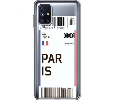 Силіконовий чохол BoxFace Samsung M515 Galaxy M51 Ticket Paris (40938-cc86)