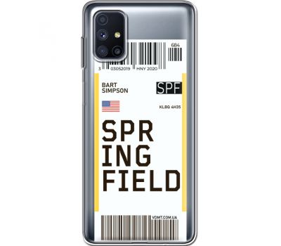 Силіконовий чохол BoxFace Samsung M515 Galaxy M51 Ticket Springfield (40938-cc93)