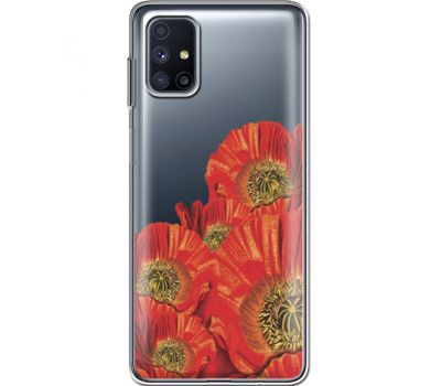Силіконовий чохол BoxFace Samsung M515 Galaxy M51 Red Poppies (40938-cc44)