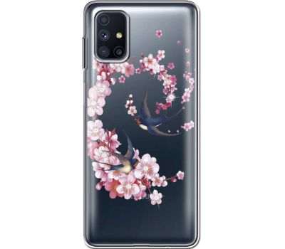 Силіконовий чохол BoxFace Samsung M515 Galaxy M51 Swallows and Bloom (940938-rs4)