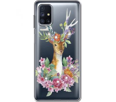 Силіконовий чохол BoxFace Samsung M515 Galaxy M51 Deer with flowers (940938-rs5)
