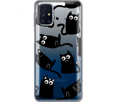 Силіконовий чохол BoxFace Samsung M317 Galaxy M31s с 3D-глазками Black Kitty (40944-cc73)