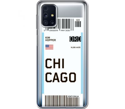 Силіконовий чохол BoxFace Samsung M317 Galaxy M31s Ticket Chicago (40944-cc82)