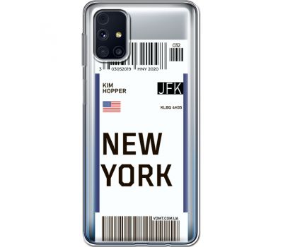 Силіконовий чохол BoxFace Samsung M317 Galaxy M31s Ticket New York (40944-cc84)