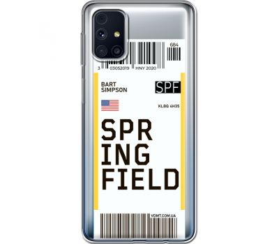 Силіконовий чохол BoxFace Samsung M317 Galaxy M31s Ticket Springfield (40944-cc93)