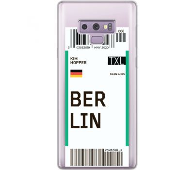 Силіконовий чохол BoxFace Samsung N960 Galaxy Note 9 Ticket Berrlin (34974-cc80)