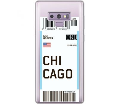 Силіконовий чохол BoxFace Samsung N960 Galaxy Note 9 Ticket Chicago (34974-cc82)