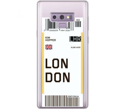 Силіконовий чохол BoxFace Samsung N960 Galaxy Note 9 Ticket London (34974-cc83)