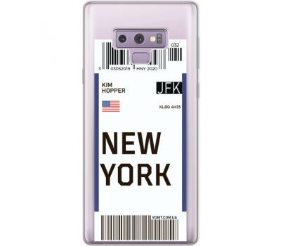 Силіконовий чохол BoxFace Samsung N960 Galaxy Note 9 Ticket New York (34974-cc84)