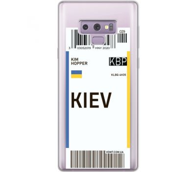 Силіконовий чохол BoxFace Samsung N960 Galaxy Note 9 Ticket Kiev (34974-cc88)