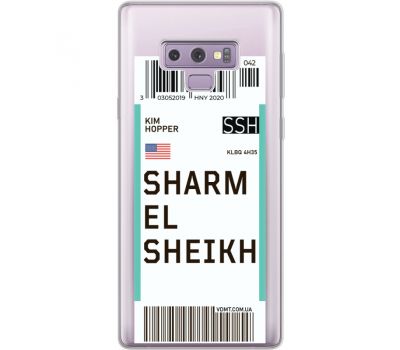 Силіконовий чохол BoxFace Samsung N960 Galaxy Note 9 Ticket Sharmel Sheikh (34974-cc90)