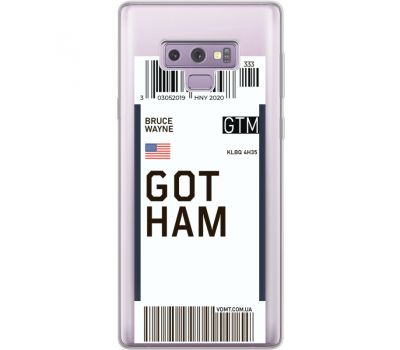 Силіконовий чохол BoxFace Samsung N960 Galaxy Note 9 Ticket Gotham (34974-cc92)