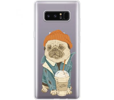 Силіконовий чохол BoxFace Samsung N950F Galaxy Note 8 Dog Coffeeman (35949-cc70)