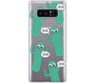 Силіконовий чохол BoxFace Samsung N950F Galaxy Note 8 с 3D-глазками HIYA (35949-cc72)