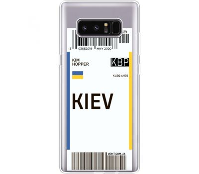 Силіконовий чохол BoxFace Samsung N950F Galaxy Note 8 Ticket Kiev (35949-cc88)