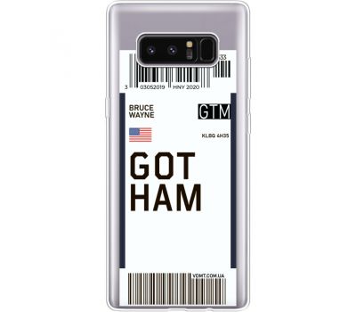 Силіконовий чохол BoxFace Samsung N950F Galaxy Note 8 Ticket Gotham (35949-cc92)