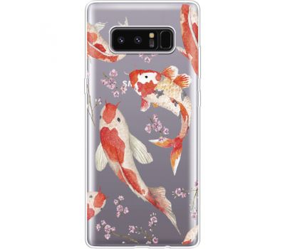 Силіконовий чохол BoxFace Samsung N950F Galaxy Note 8 Japanese Koi Fish (35949-cc3)