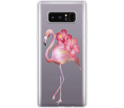 Силіконовий чохол BoxFace Samsung N950F Galaxy Note 8 Floral Flamingo (35949-cc12)