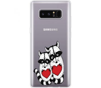 Силіконовий чохол BoxFace Samsung N950F Galaxy Note 8 Raccoons in love (35949-cc29)