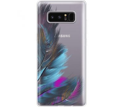 Силіконовий чохол BoxFace Samsung N950F Galaxy Note 8 Feathers (35949-cc48)