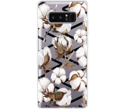 Силіконовий чохол BoxFace Samsung N950F Galaxy Note 8 Cotton flowers (35949-cc50)