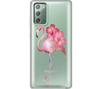 Силіконовий чохол BoxFace Samsung N980 Galaxy Note 20 Floral Flamingo (40569-cc12)