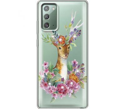 Силіконовий чохол BoxFace Samsung N980 Galaxy Note 20 Deer with flowers (940569-rs5)