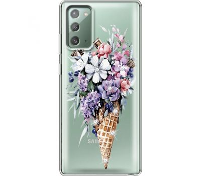 Силіконовий чохол BoxFace Samsung N980 Galaxy Note 20 Ice Cream Flowers (940569-rs17)