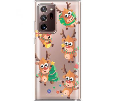 Силіконовий чохол BoxFace Samsung N985 Galaxy Note 20 Ultra с 3D-глазками Reindeer (40574-cc74)