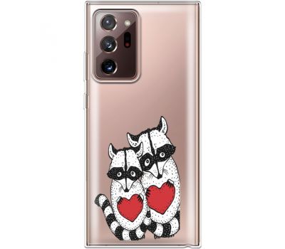 Силіконовий чохол BoxFace Samsung N985 Galaxy Note 20 Ultra Raccoons in love (40574-cc29)