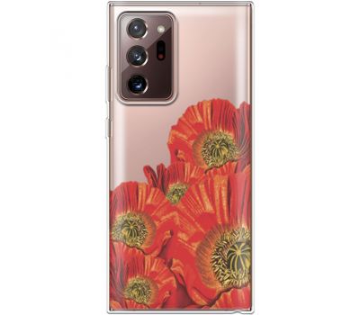 Силіконовий чохол BoxFace Samsung N985 Galaxy Note 20 Ultra Red Poppies (40574-cc44)
