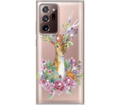 Силіконовий чохол BoxFace Samsung N985 Galaxy Note 20 Ultra Deer with flowers (940574-rs5)