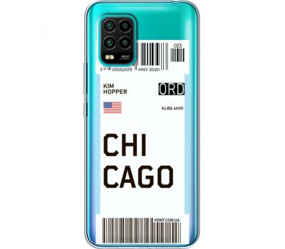 Силіконовий чохол BoxFace Xiaomi Mi 10 Lite Ticket Chicago (39439-cc82)