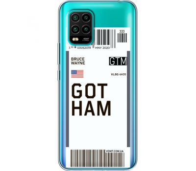 Силіконовий чохол BoxFace Xiaomi Mi 10 Lite Ticket Gotham (39439-cc92)