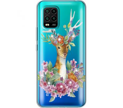 Силіконовий чохол BoxFace Xiaomi Mi 10 Lite Deer with flowers (939439-rs5)
