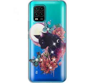 Силіконовий чохол BoxFace Xiaomi Mi 10 Lite Cat in Flowers (939439-rs10)