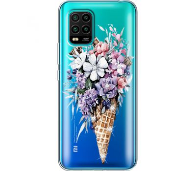 Силіконовий чохол BoxFace Xiaomi Mi 10 Lite Ice Cream Flowers (939439-rs17)