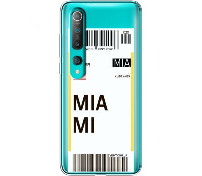 Силіконовий чохол BoxFace Xiaomi Mi 10 Ticket Miami (39445-cc81)