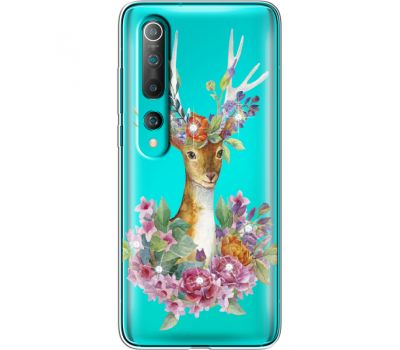 Силіконовий чохол BoxFace Xiaomi Mi 10 Deer with flowers (939445-rs5)