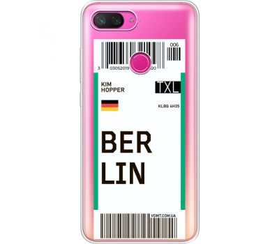 Силіконовий чохол BoxFace Xiaomi Mi 8 Lite Ticket Berrlin (35667-cc80)