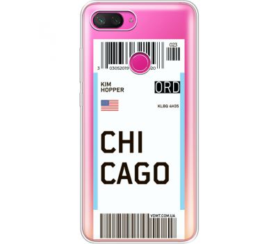 Силіконовий чохол BoxFace Xiaomi Mi 8 Lite Ticket Chicago (35667-cc82)