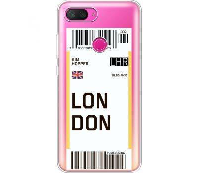 Силіконовий чохол BoxFace Xiaomi Mi 8 Lite Ticket London (35667-cc83)