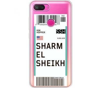 Силіконовий чохол BoxFace Xiaomi Mi 8 Lite Ticket Sharmel Sheikh (35667-cc90)