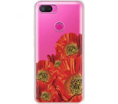 Силіконовий чохол BoxFace Xiaomi Mi 8 Lite Red Poppies (35667-cc44)
