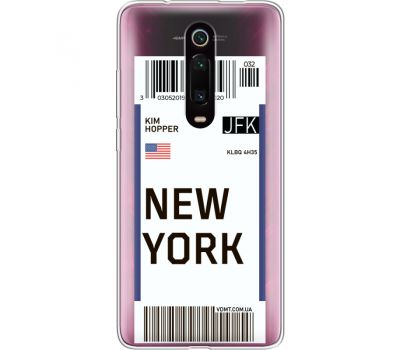 Силіконовий чохол BoxFace Xiaomi Mi 9T / Mi 9T Pro Ticket New York (37377-cc84)