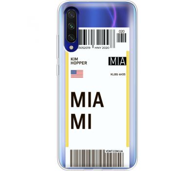 Силіконовий чохол BoxFace Xiaomi Mi A3 Ticket Miami (37628-cc81)