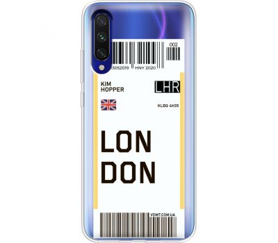 Силіконовий чохол BoxFace Xiaomi Mi A3 Ticket London (37628-cc83)