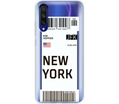 Силіконовий чохол BoxFace Xiaomi Mi A3 Ticket New York (37628-cc84)