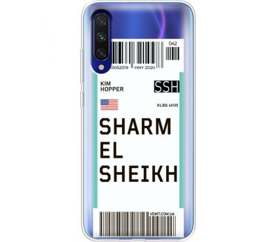 Силіконовий чохол BoxFace Xiaomi Mi A3 Ticket Sharmel Sheikh (37628-cc90)