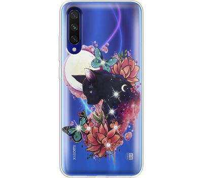 Силіконовий чохол BoxFace Xiaomi Mi A3 Cat in Flowers (937628-rs10)